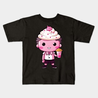 kawaii Ice cream  T-Shirt cute Candy food Kids T-Shirt